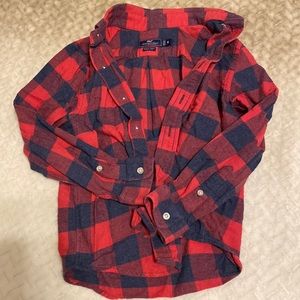 Vineyard vines button down red flannel size 6